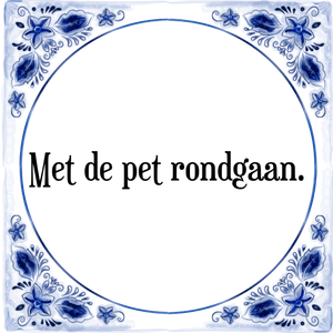 Spreuk Met de pet rondgaan.