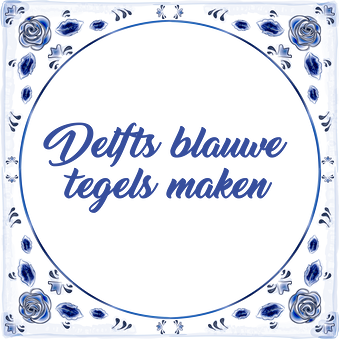 Delfts blauwe tegels maken