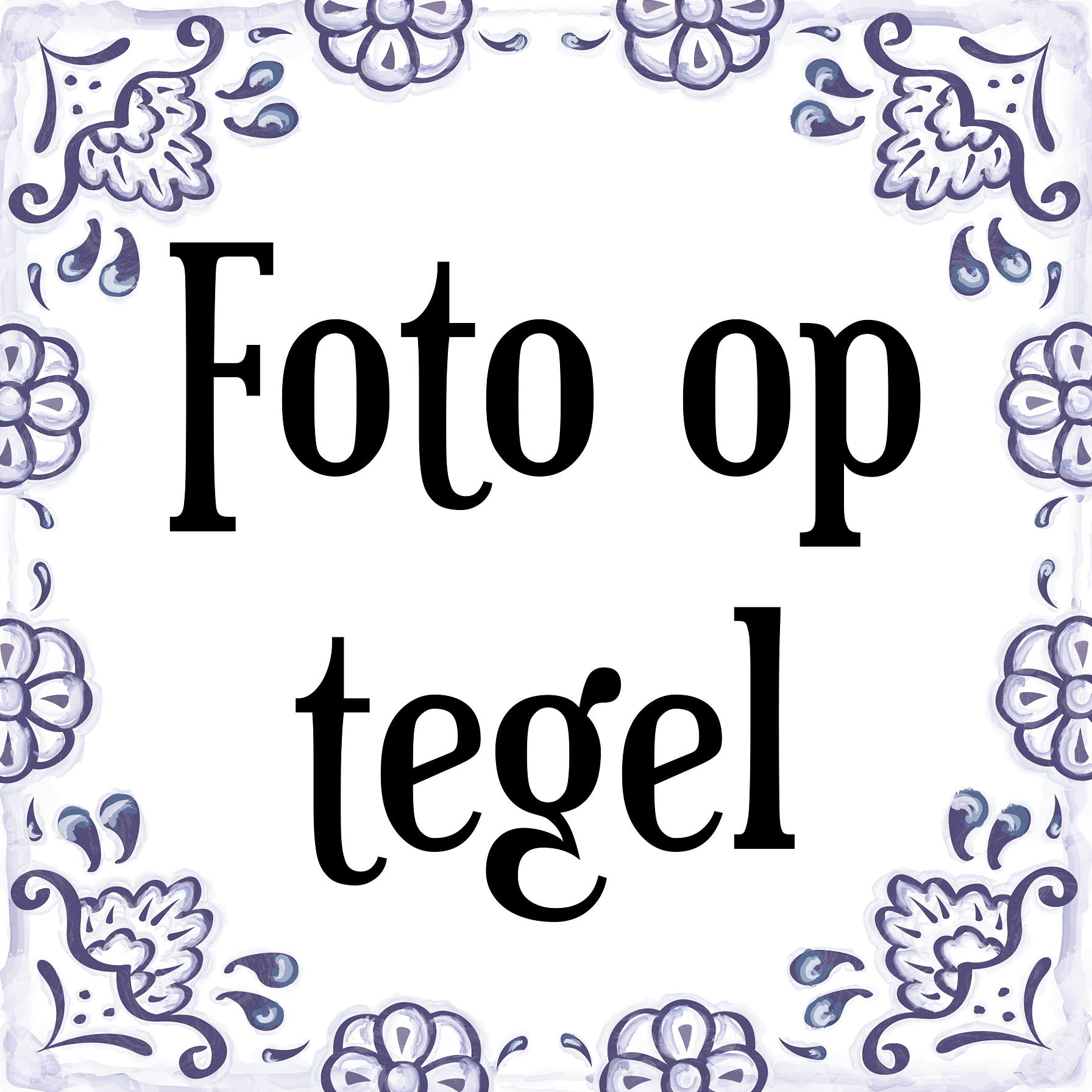 Foto op tegel