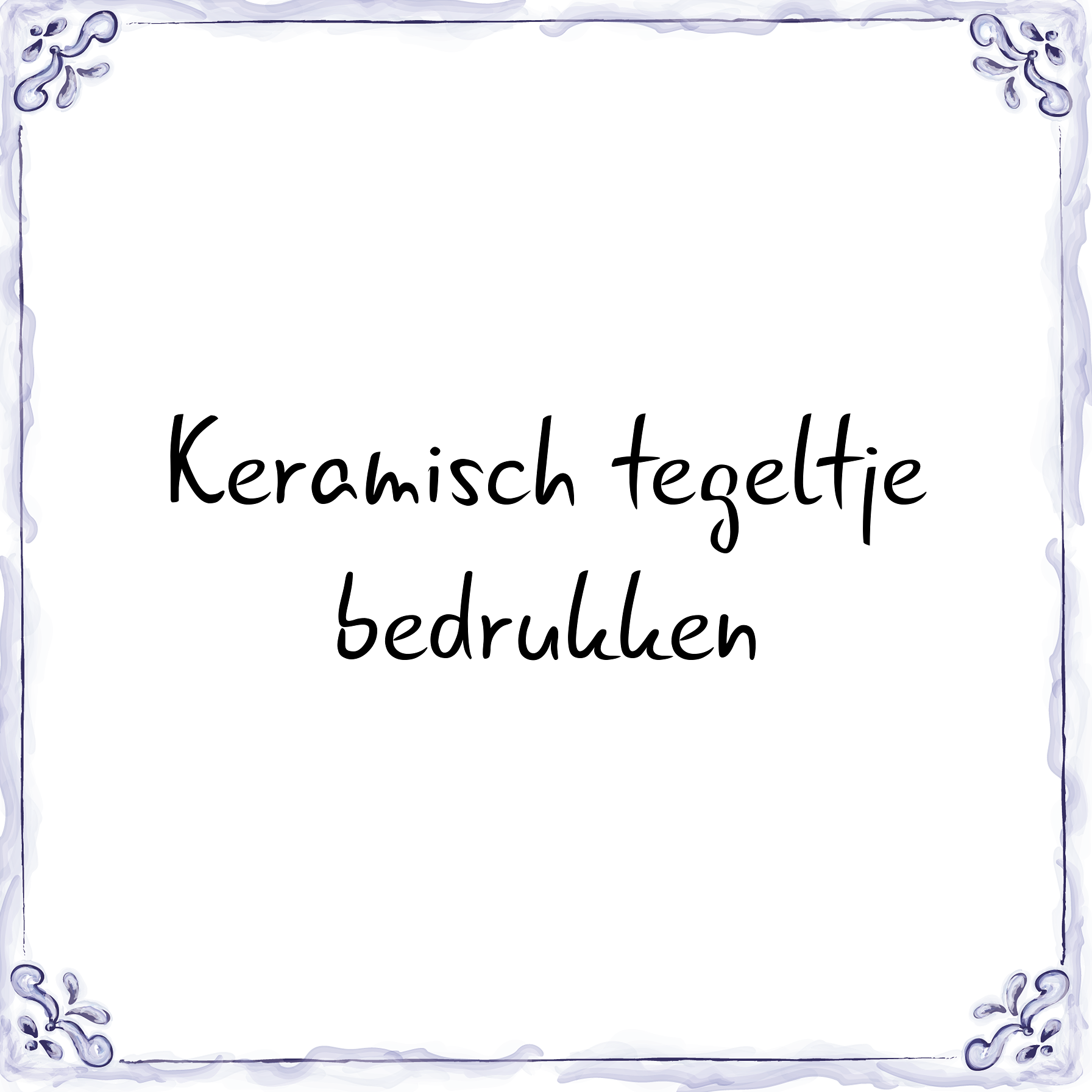 Keramisch tegeltje bedrukken