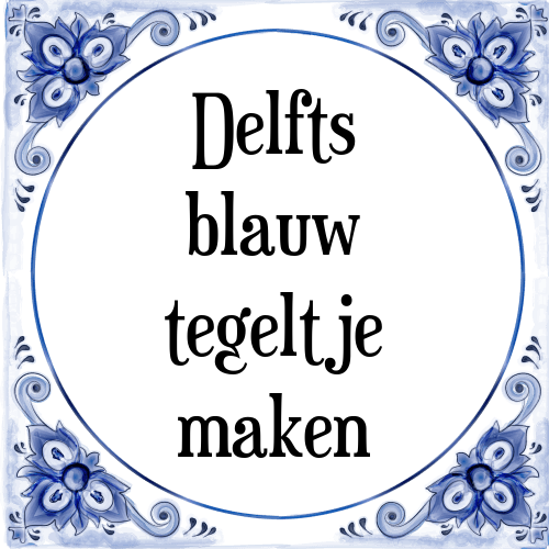 Delfts blauw tegeltje maken